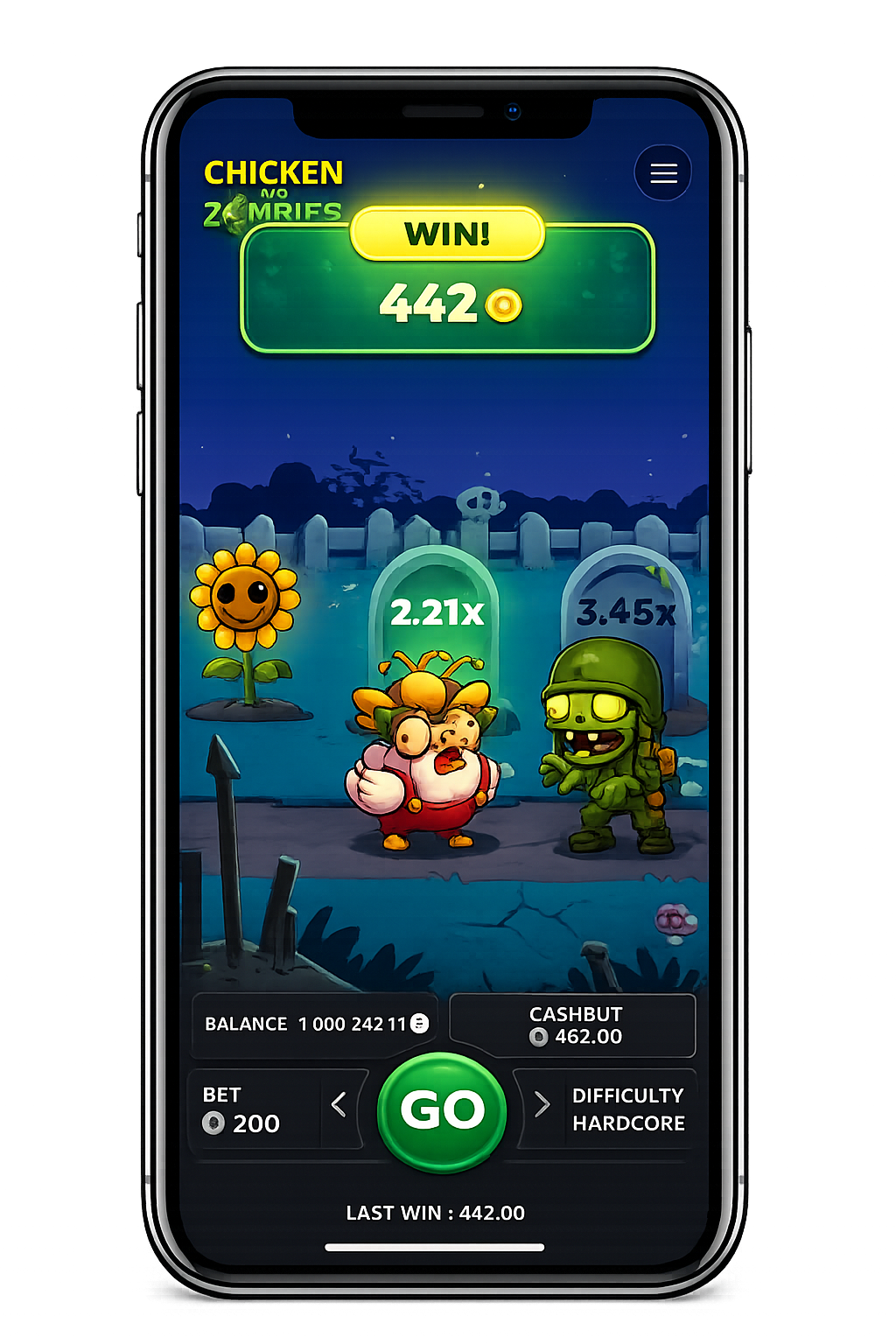 chicken vs zombies demo app